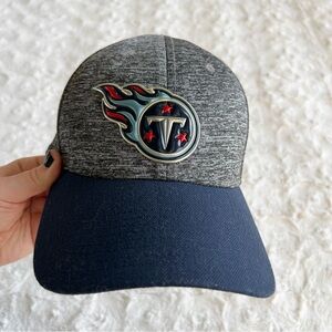 Tennessee Titans Hat Cap Mens S/M Gray New Era Fitted Flame Logo Football NFL